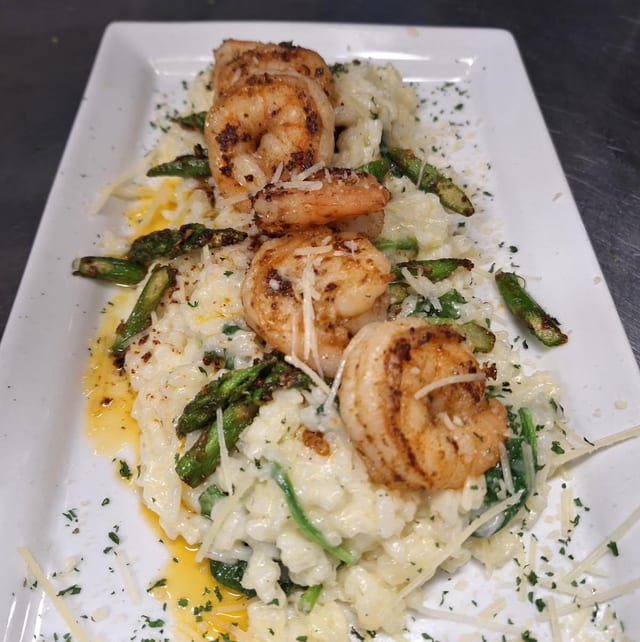 Cajun Shrimp Risotto.
