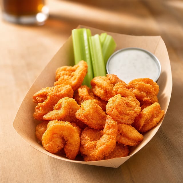 Buffalo Shrimp Basket.